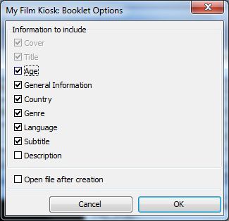 Export your collection to a booklet in PDF-format