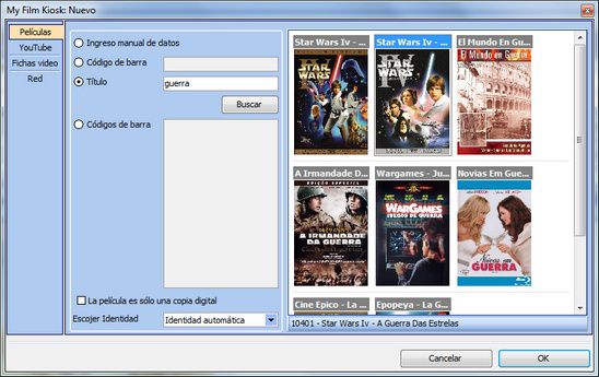 Descargas de carátulas e información de discos de DVD y blu-ray